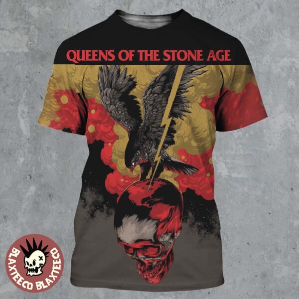 Queens Of The Stone Age Chicago Illinois 2025 Venue Poster At The Chicago Theatre On October 2 2025 All Over Print Shirt