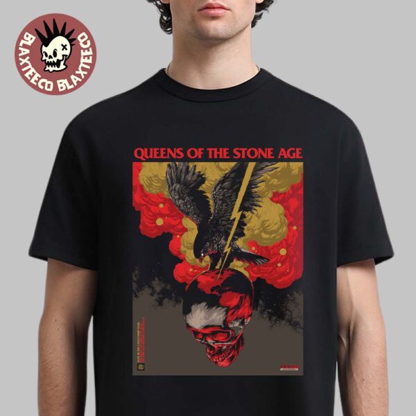 Queens Of The Stone Age Chicago Illinois 2025 Venue Poster At The Chicago Theatre On October 2 2025 Unisex T-Shirt