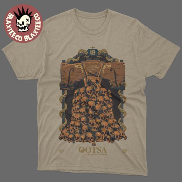 Queens Of The Stone Age Philadelphia PA 2025 Venue Poster At The Met On October 7 2025 Unisex T-Shirt