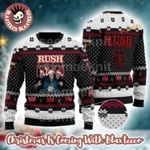 Rush Band Music Of The Universe Funny Santa Hat Ugly Christmas Sweater