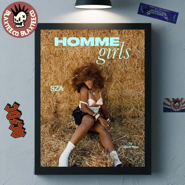 SZA Graces The Cover Of Homme Girls Volume 14 Home Decor Poster Canvas