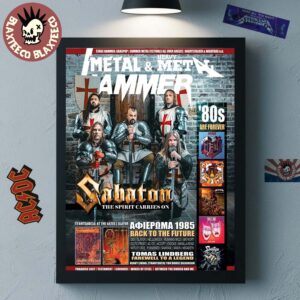 Sabaton On The Cover Of Metal Hammer Greece October Issue 2025 The Spirit Carries On Home Decor Poster Canvas
