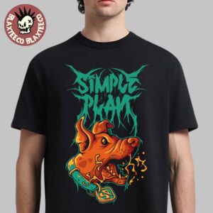 Simple Plan 2025 Halloween Spooky Metal Logo T-Shirt