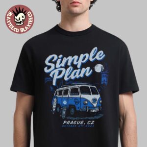 Simple Plan Prague Czechia 2025 Event Tee At Sportovni Hala Fortuna On October 2 2025 Unisex T-Shirt