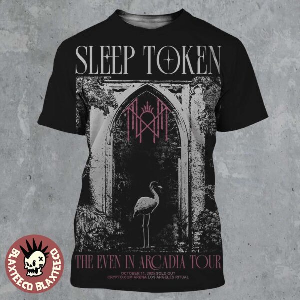 Sleep Token The Even In Arcadia Tour Los Angeles Ritual 2025 At Crypto.com Arena On October 11 2025 All Over Print Shirt