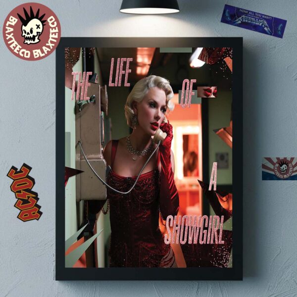 Taylor Swift The Life Of A Showgirl Dressing Room Rehearsal Version Cover Art Home Decor Poster Canvas