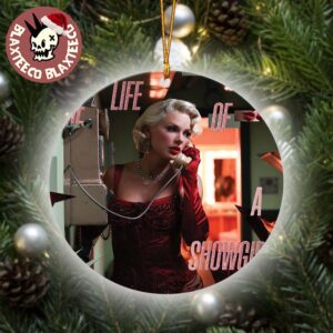 Taylor Swift The Life Of A Showgirl Dressing Room Rehearsal Version Cover Art Xmas Decorations Gift For Fans Ceramic Ornament 2025