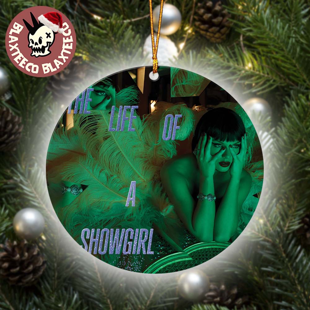 Taylor Swift The Life Of A Showgirl It Is Rapturous Limited Deluxe CD Cover Christmas Tree Decorations 2025 Ceramic Ornament