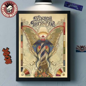 Tedeschi Trucks Band St Augustine Florida 2025 Event Poster At The St Augustine Amphitheatre On October 24 And 25 2025 Home Decor Poster Canvas