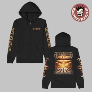 Testament Para Bellum Album Merch Zip Up Hoodie
