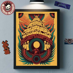 The Brian Jones Town Massacre Pioneertown California 2025 Venue Poster At Pappy And Harriet’s On November 1 2025 Home Decor Poster Canvas