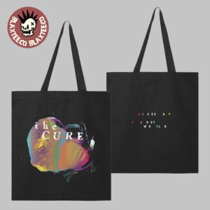 The Cure Mixes Of A Lost World Merch Black Tote Bag