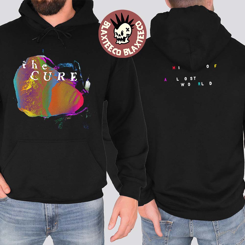 The Cure Mixes Of A Lost World Merch Two Sided Black Hoodie The Cure Mixes Of A Lost World Merch Two Sided Black Hoodie