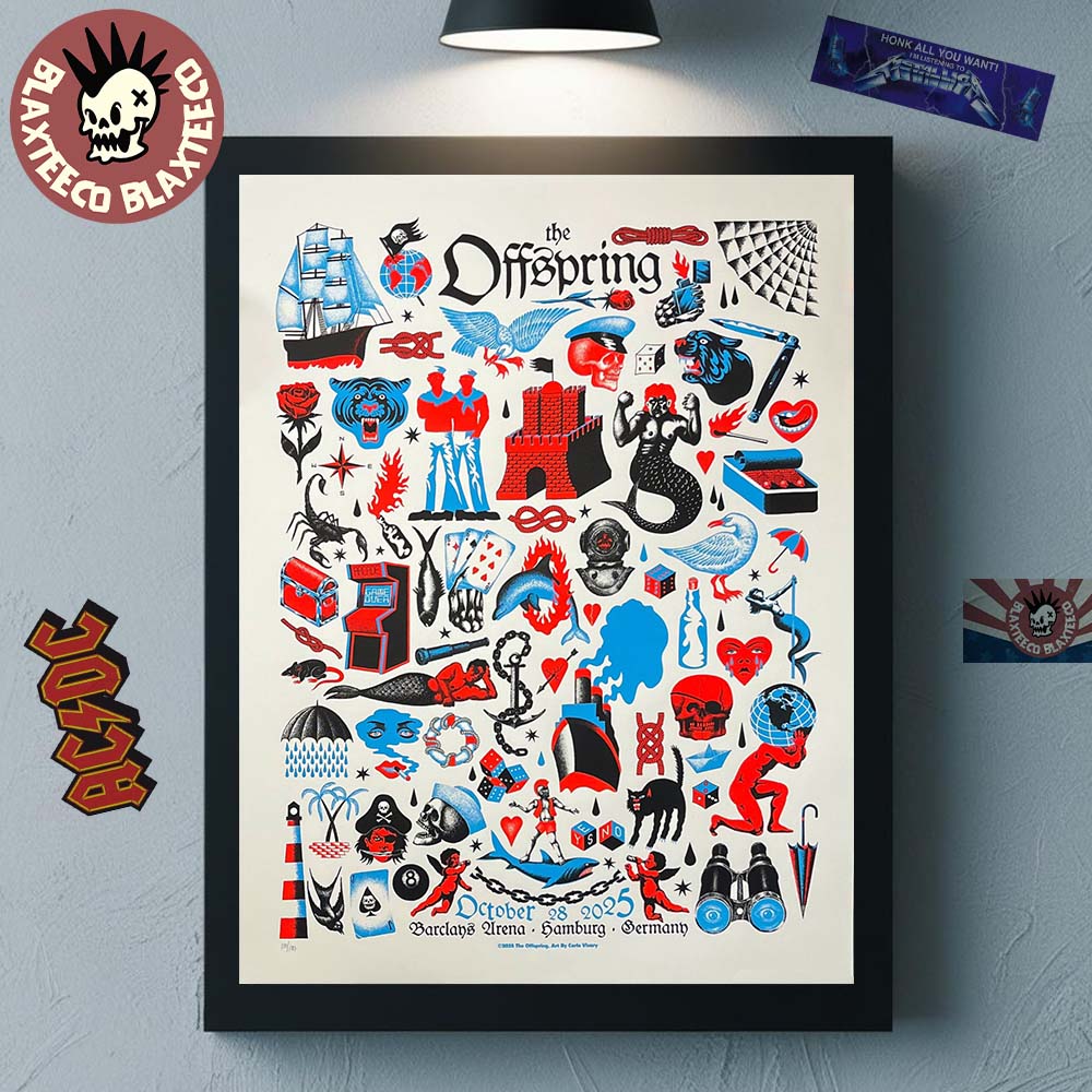 The Offspring Hamburg Germany 2025 Event Poster At Barclays Arena On October 28 2025 Home Decor Poster Canvas The Offspring Hamburg Germany 2025 Event Poster At Barclays Arena On October 28 2025 Home Decor Poster Canvas