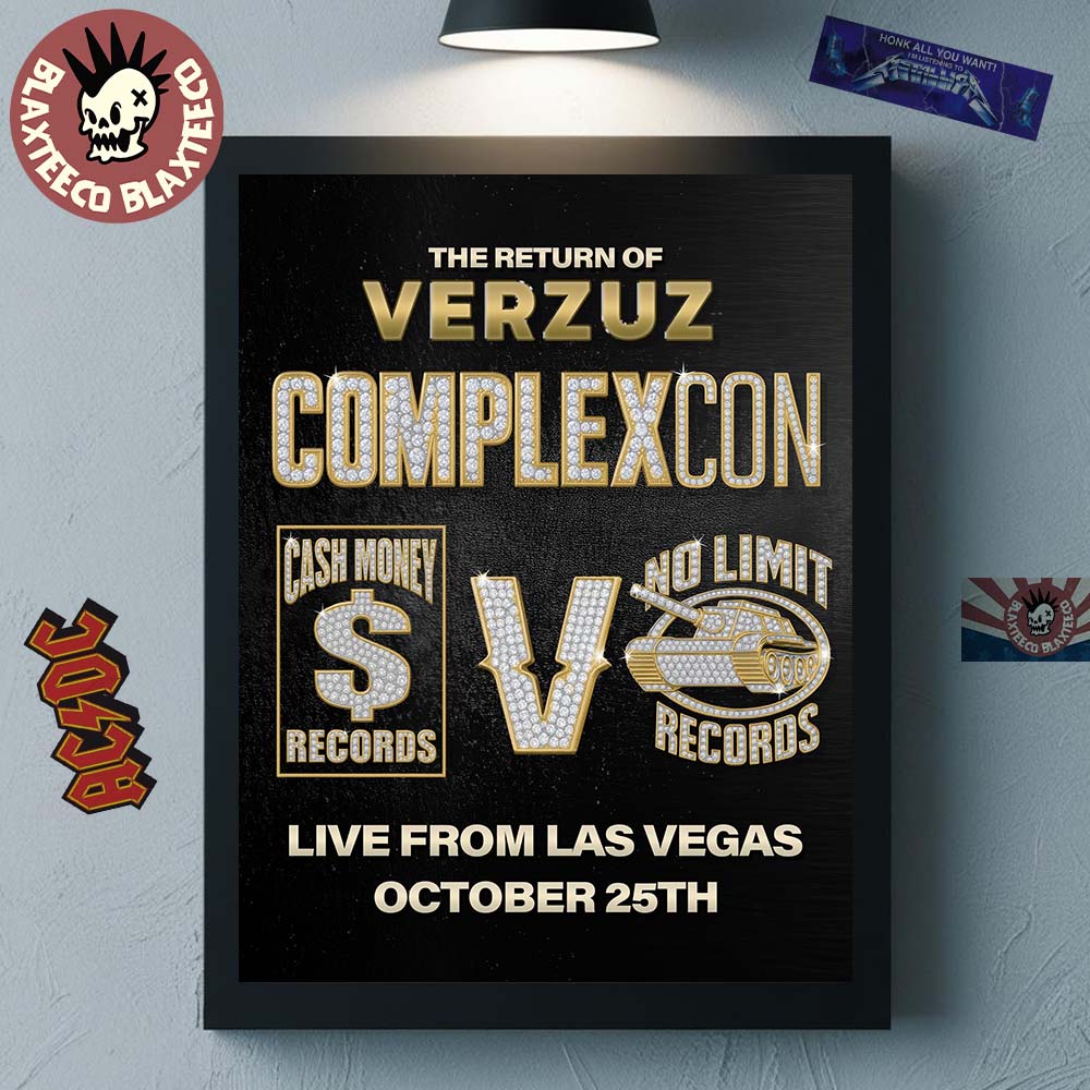 The Return Of Verzuz Complexcon 2025 Cash Money Records Verzuz No Limit Records Live From Las Vegas On October 25 2025 Home Decor Poster Canvas