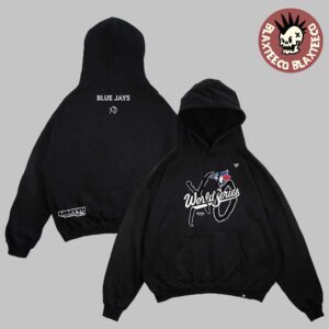 The Weeknd And XO X Toronto Blue Jays 2025 MLB World Series Legacy Black Fleece Hoodie The Weeknd And XO X Toronto Blue Jays 2025 MLB World Series Legacy Black Fleece Hoodie