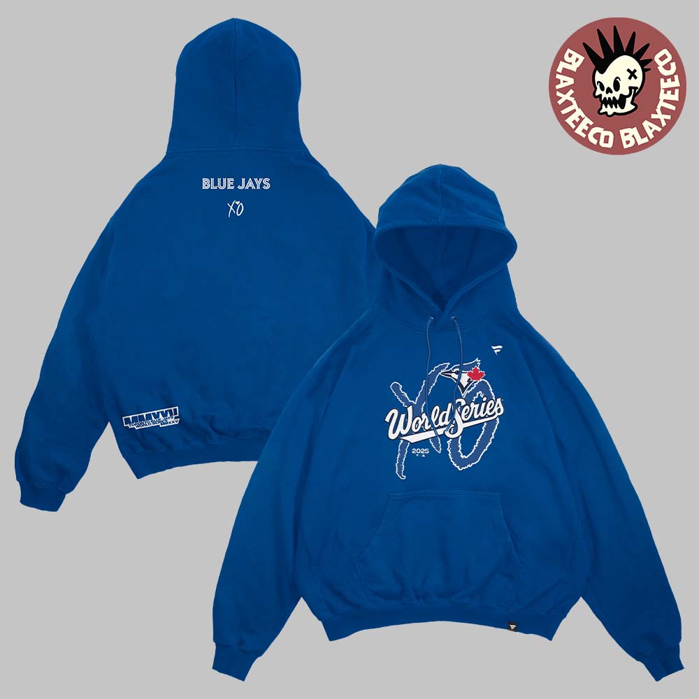 The Weeknd And XO X Toronto Blue Jays 2025 MLB World Series Legacy Royal Fleece Hoodie The Weeknd And XO X Toronto Blue Jays 2025 MLB World Series Legacy Royal Fleece Hoodie