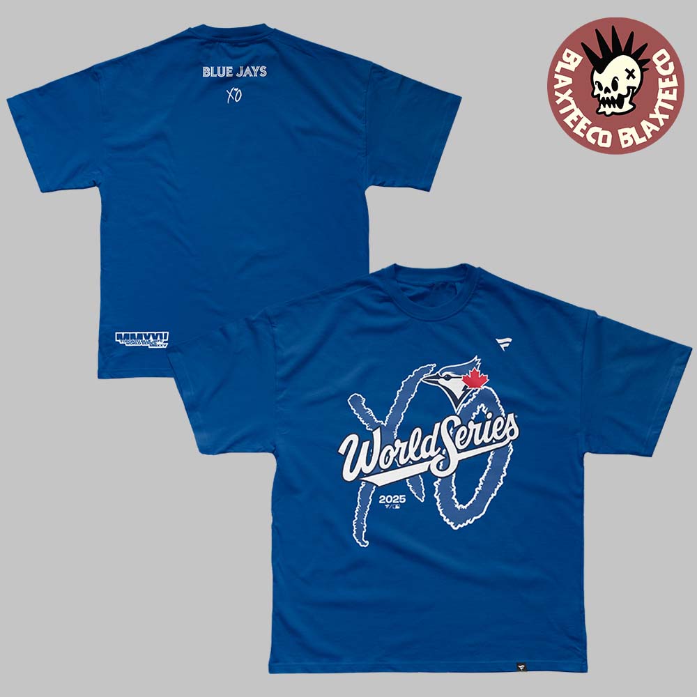 The Weeknd And XO X Toronto Blue Jays 2025 MLB World Series Legacy Royal T-Shirt The Weeknd And XO X Toronto Blue Jays 2025 MLB World Series Legacy Royal T-Shirt