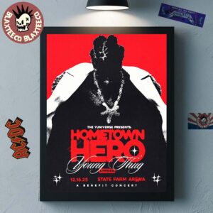 Young Thug The Return Hometown Hero In Atlanta At State Farm Arena On December 16 2025 A Benefit Concert Home Decor Poster Canvas