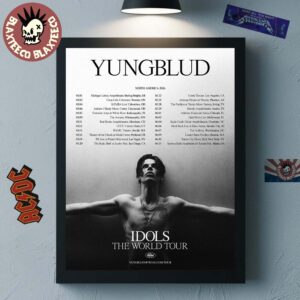 Yungblud Idols The World Tour North America 2026 Schedule Dates Home Decor Poster Canvas