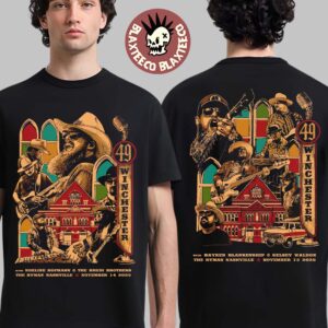49 Winchester Nashville Tennessee 2025 Night 1 And 2 Combined Event Poster At The Ryman On November 14 15 2025 Two Sided T-Shirt