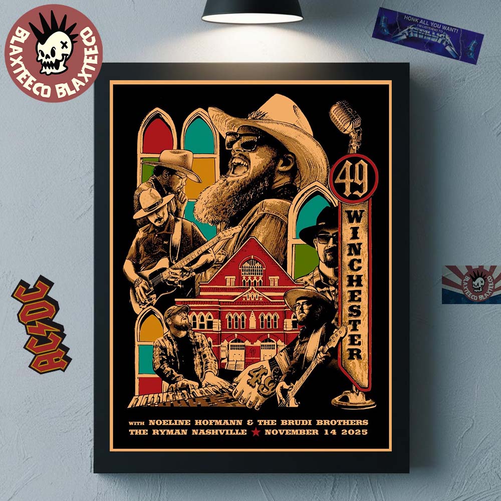 49 Winchester Nashville Tennessee 2025 Night 1 Event Poster At The Ryman On November 14 2025 Home Decor Poster Canvas 49 Winchester Nashville Tennessee 2025 Night 1 Event Poster At The Ryman On November 14 2025 Home Decor Poster Canvas