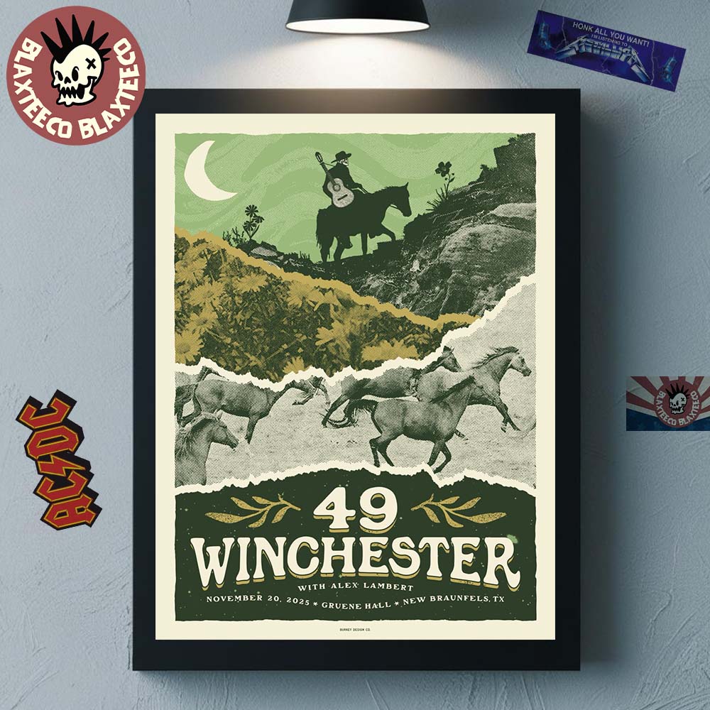 49 Winchester New Braunfels Texas 2025 Event Poster At Gruene Hall On November 20 2025 Home Decor Poster Canvas 49 Winchester New Braunfels Texas 2025 Event Poster At Gruene Hall On November 20 2025 Home Decor Poster Canvas