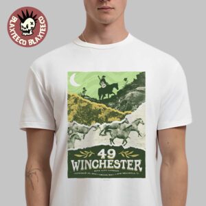 49 Winchester New Braunfels Texas 2025 Event Poster At Gruene Hall On November 20 2025 T-Shirt