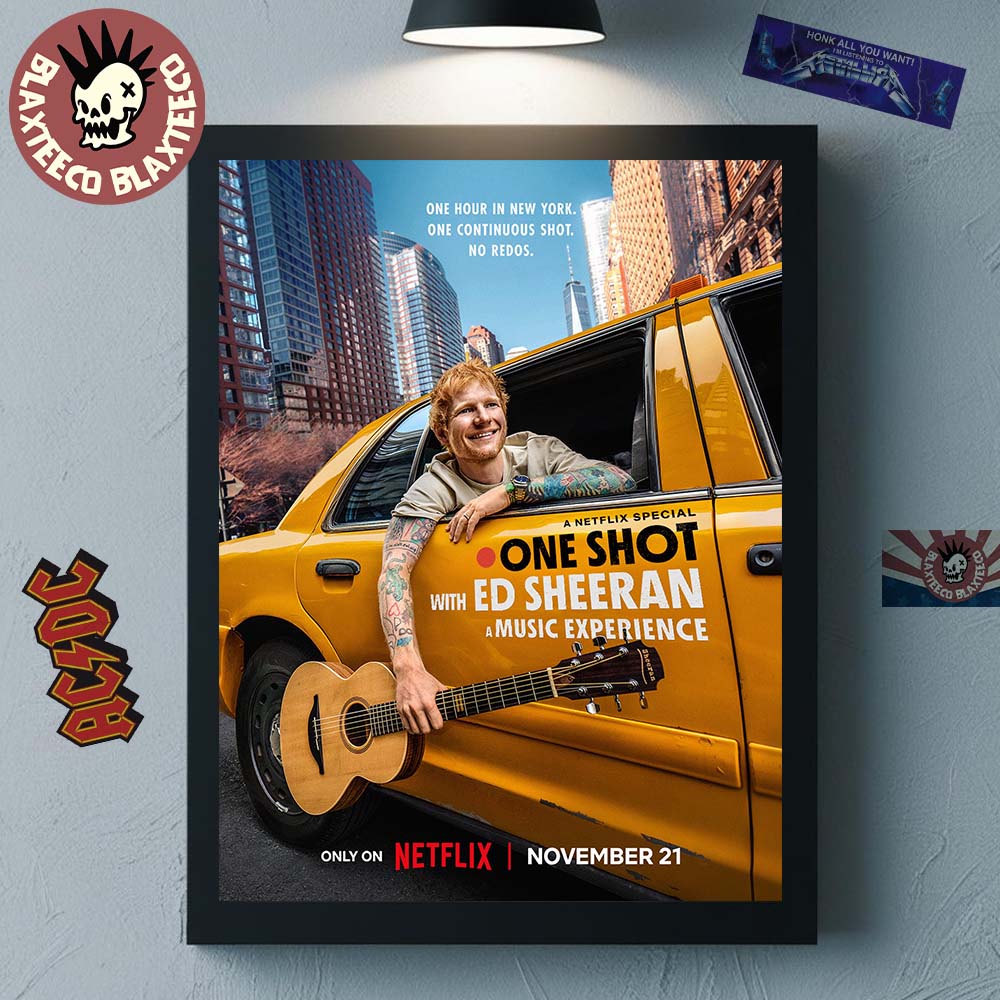 A Netflix Special One Shot With Ed Sheeran A Music Experience On November 21 2025 Poster Canvas A Netflix Special One Shot With Ed Sheeran A Music Experience On November 21 2025 Poster Canvas