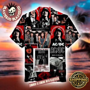 ACDC Album Collage Gift For Fans Retro Style Hawaiian Shirt Gift For Fans