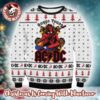 ACDC Angus Young Let There Be Christmas Thunder And Snowflakes Pattern Holiday Gift Ugly Christmas Sweater