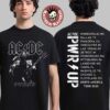ACDC Angus Bolts PWR UP Tour North America 2025 Tour Dates Two Sides Unisex T-Shirt
