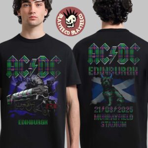 ACDC Edinburgh PWR Up Tour In Scotland At Murrayfield Stadium On August 21 2025 Event Tour T-Shirt