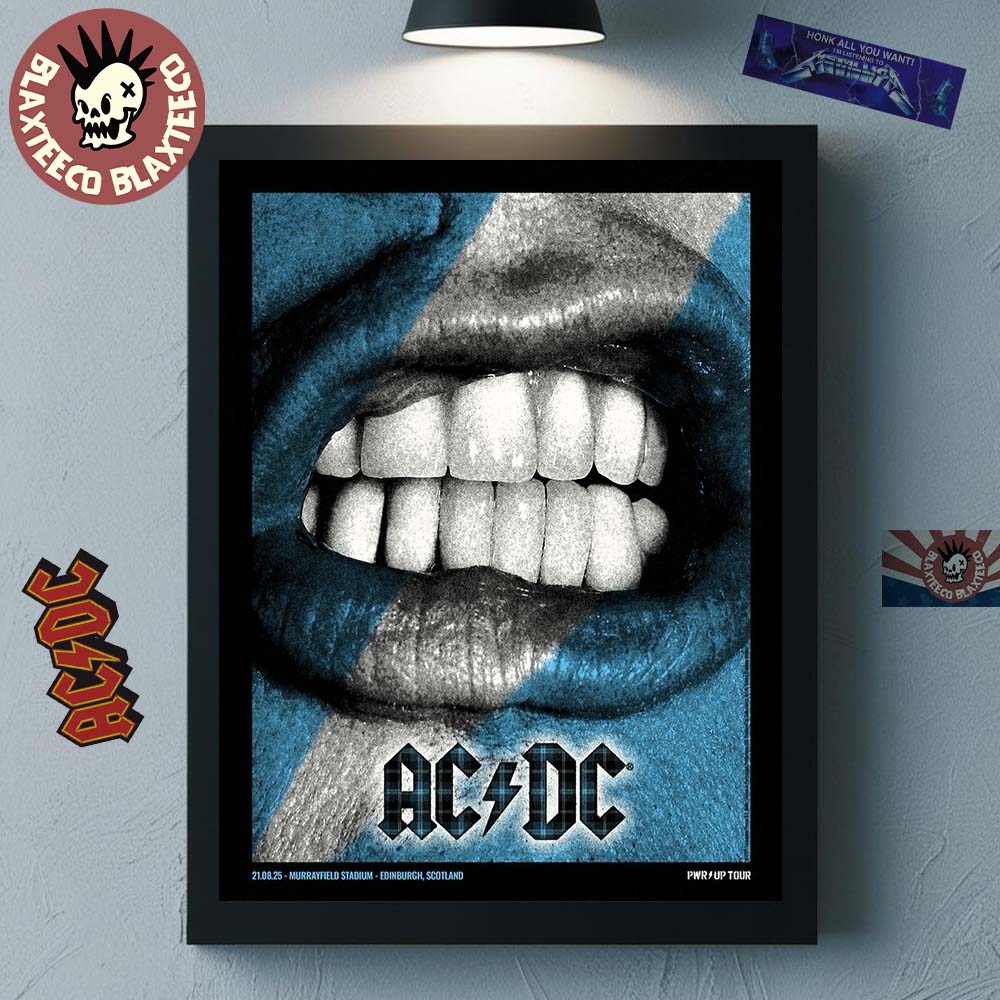 ACDC Edinburgh PWR Up Tour Lithograph Poster In Scotland At Murrayfield Stadium On August 21 2025 Poster Canvas For Home Decorations ACDC Edinburgh PWR Up Tour Lithograph Poster In Scotland At Murrayfield Stadium On August 21 2025 Poster Canvas For Home Decorations