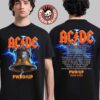 ACDC Football Team Helmets PWR UP Tour North America 2025 Cities Helmets Two Sides Unisex T-Shirt ACDC Football Team Helmets PWR UP Tour North America 2025 Cities Helmets Two Sides Unisex T-Shirt