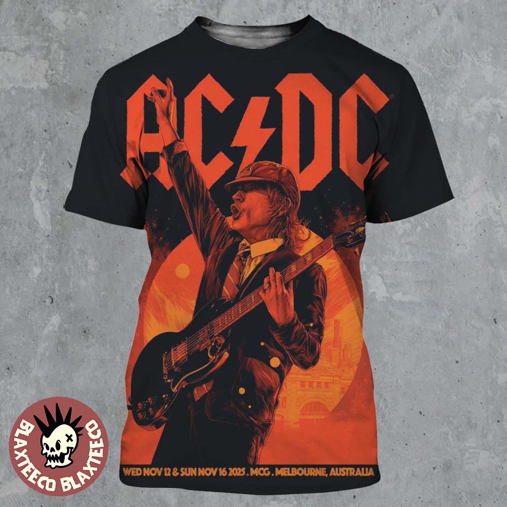 ACDC Melbourne PWR Up Tour 2025 Poster At Cricket Ground On November 12 And 16 2025 PWR Up Australia All Over Print Shirt ACDC Melbourne PWR Up Tour 2025 Poster At Cricket Ground On November 12 And 16 2025 PWR Up Australia All Over Print Shirt