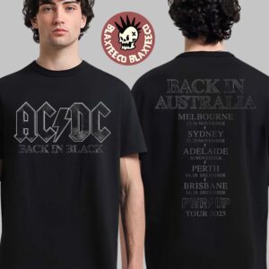 ACDC PWR Up Australia 2025 Back In Black Back In Australia PWR UP Tour T-Shirt