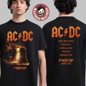 ACDC PWR Up Australia 2025 Hells Bells Lightning PWR UP Tour T-Shirt