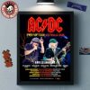 ACDC PWR Up Australia Tour 2025 Angus Young Electric With Tour Dates Home Decor Poster Canvas