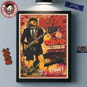 ACDC Sydney PWR UP Tour 2025 Australia At Accor Stadium On 21 And 25 November 2025 Home Decor Poster Canvas
