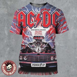 ACDC Tallinn PWR UP Tour Poster Estonia At Song Festival Grounds On July 24 2025 All Over Print Shirt