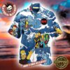 Eddie Van Halen Hard Rock Guitar Signature Red Leaf Tropical Pattern Hawaiian Shirt