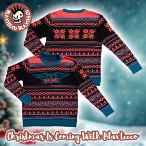 Aerosmith Wings Logo Knitted Retro Ugly Christmas Sweater