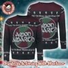 Amon Amarth The Great Heathen Army Twin Viking Dragons Knotwork Knitted Ugly Christmas Sweater