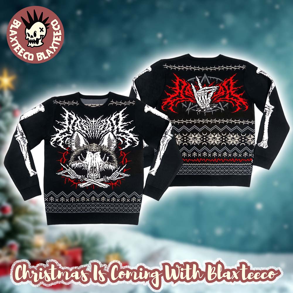 Babymetal Holiday Collection Put Your Kitsune Up Skeleton Fox Ugly Christmas Sweater