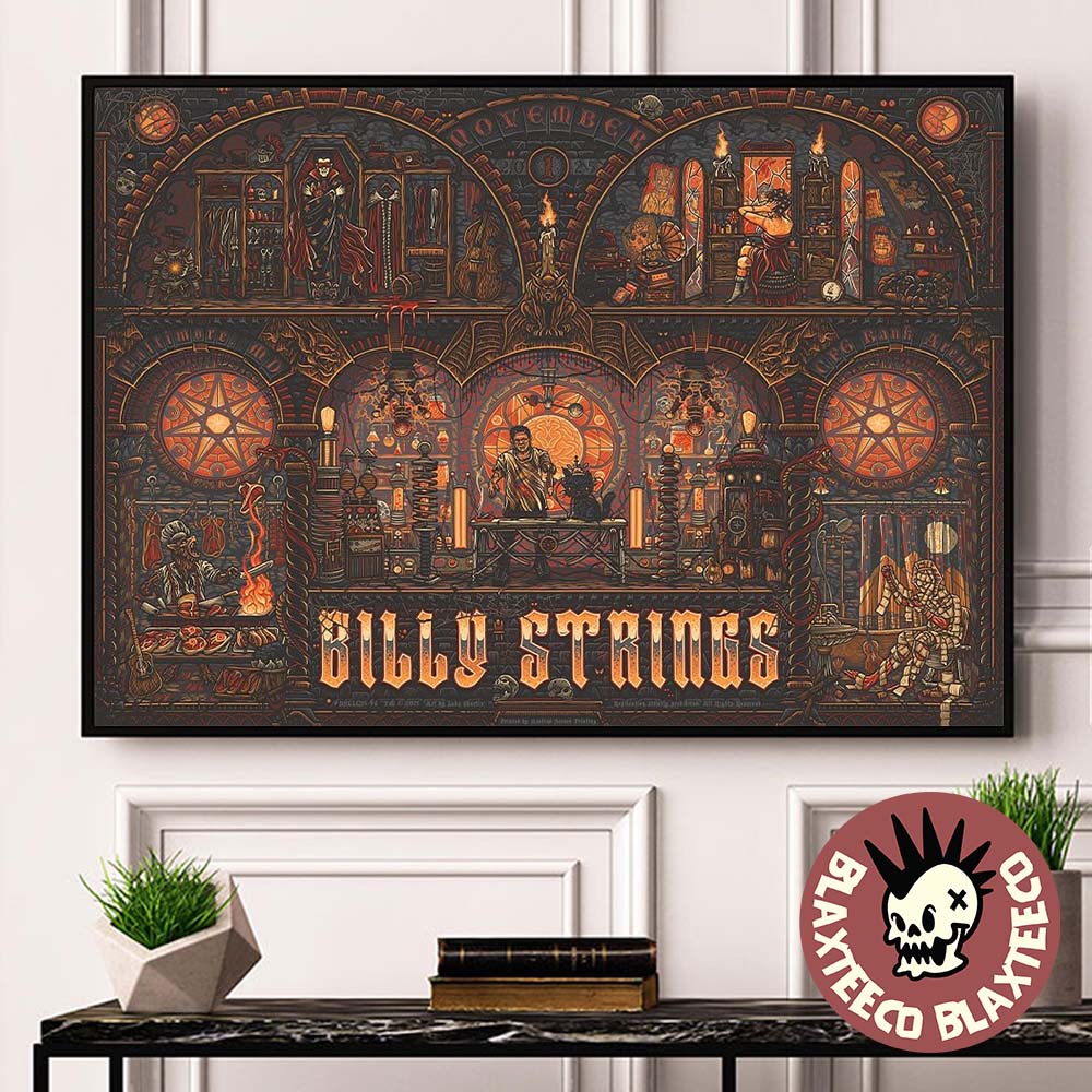 Billy Strings Baltimore Maryland 2025 Night 2 Venue Poster At CFG Bank Arena On November 1 2025 Home Decor Poster Canvas Billy Strings Baltimore Maryland 2025 Night 2 Venue Poster At CFG Bank Arena On November 1 2025 Home Decor Poster Canvas
