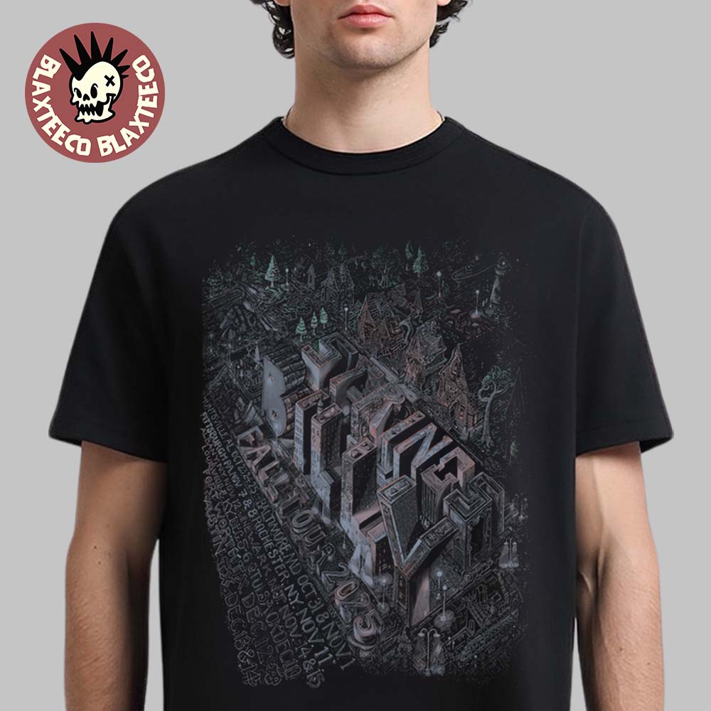 Billy Strings Fall Tour 2025 North American Poster Tee with Dates T-Shirt Billy Strings Fall Tour 2025 North American Poster Tee with Dates T-Shirt