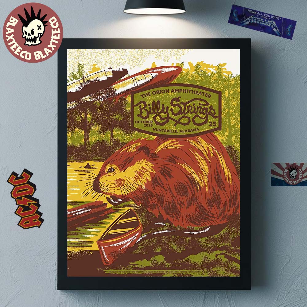 Billy Strings Huntsville Alabama 2025 Night 3 Gig Poster At The Orion Amphitheater On October 25 2025 Home Decor Poster Canvas Billy Strings Huntsville Alabama 2025 Night 3 Gig Poster At The Orion Amphitheater On October 25 2025 Home Decor Poster Canvas