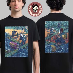 Billy Strings Newark New Jersey 2025 Night 1 And 2 Venue Combined Poster At Prudential Center On November 14 And 15 2025 Repairer Art Two Sided T-Shirt