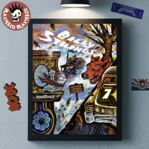 Billy Strings Pittsburgh Pennsylvania 2025 Night 1 Event Poster At PPG Paints Arena On November 7 2025 Home Decor Poster Canvas